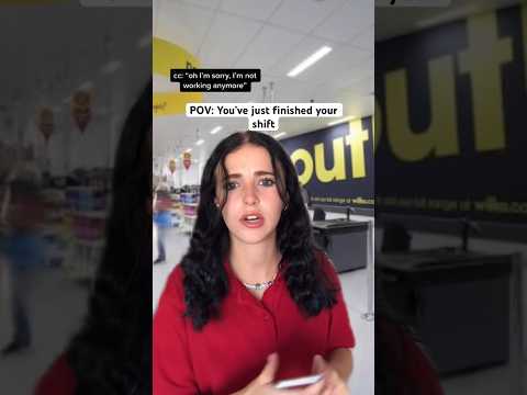 I HAD JUST FINISHED MY SHIFT WHEN THIS HAPPENED