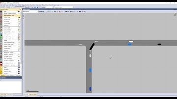 Creating an unsignalized intersection in VISSIM
