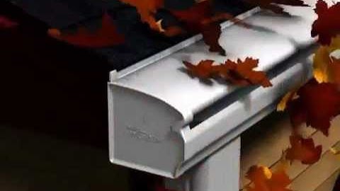 Animated Representation of How LeafGuard Gutters Work