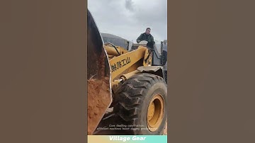 Cave dwelling construction: efficient machines boost digging productivity! #machine #construction