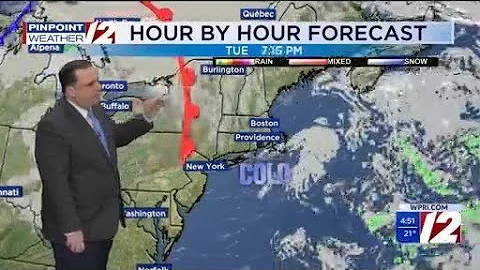 WPRI 12 Weather Forecast for 12/16/25:  Not as cold today