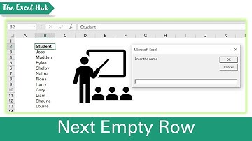 How To Enter A Value In The Next Empty Row Using VBA - The Excel Hub