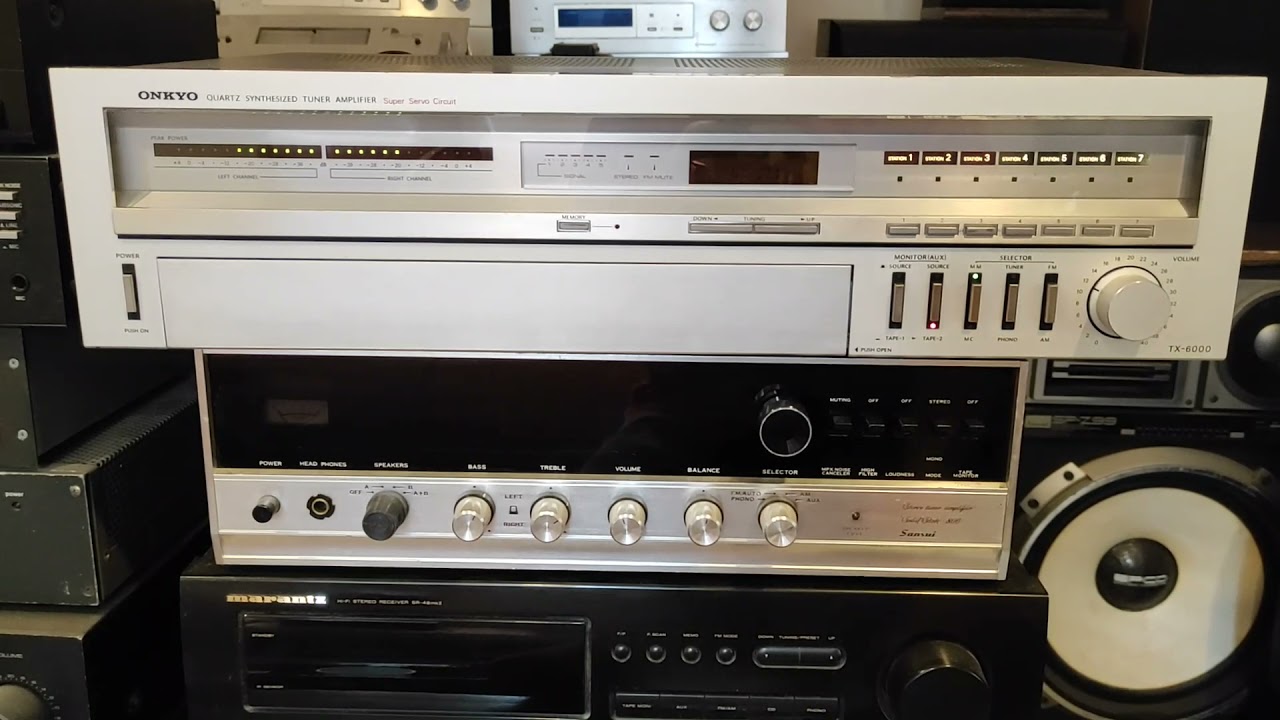 ビンテージオーディオONKYO A-6000（Onkyo TX 6000 - YouTube）