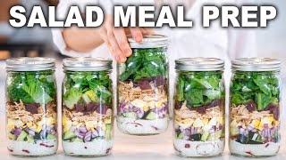 MASON JAR COBB SALADS | High Protein Lunch Meal Prep Ideas for Salad Recipes! by Feelin' Fab with Kayla 45,031 views 9 months ago 7 minutes, 19 seconds