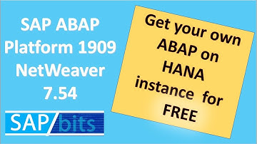 SAP ABAP Platform 1909  Developer Edition Installation with HANA DB on your home computer for free.