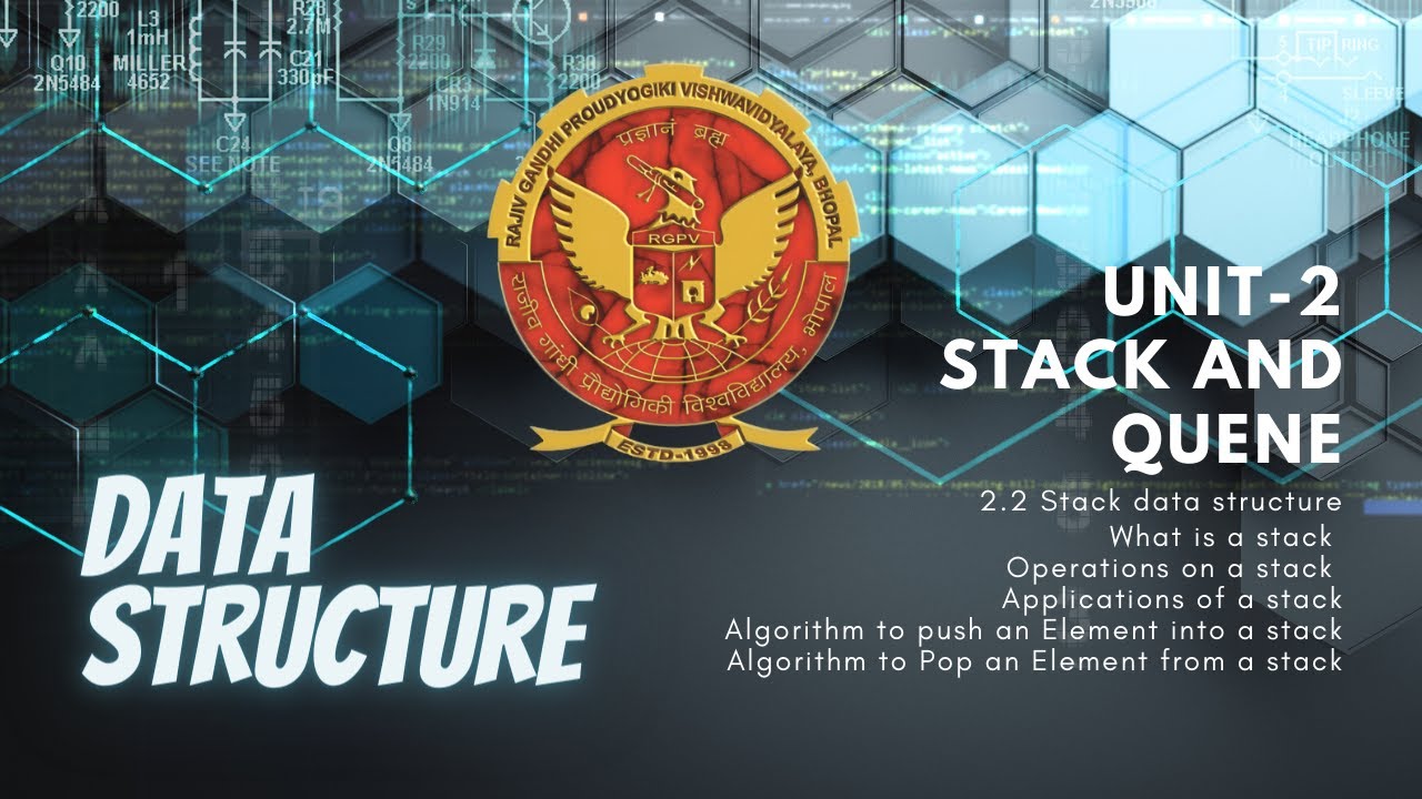 2.2 Stack Data Structure | Unit-2 | AL303 | IT303| Data Structure ...