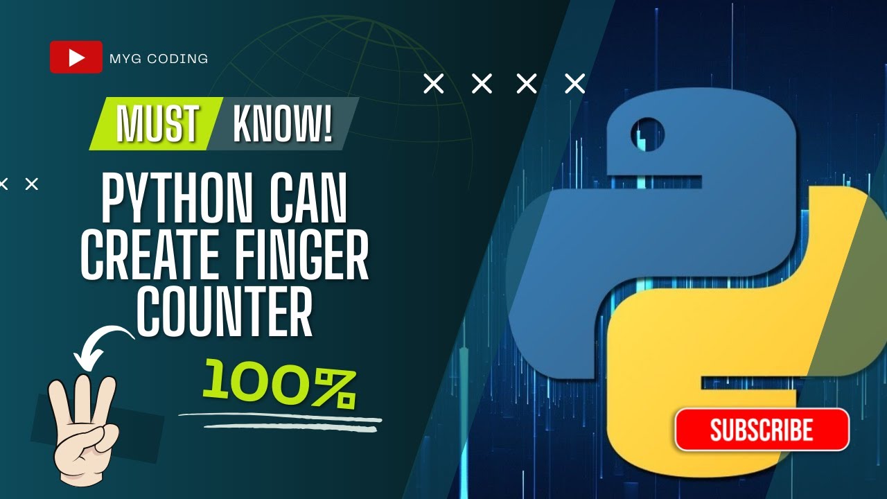Python Project for Beginners: Easy Finger Counter Tutorial 🖐️