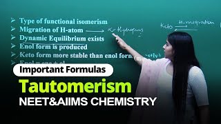 NEET Chemistry | Tautomerism | Important Formulas | In English | Misostudy screenshot 5