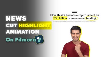 News Cut Highlight Animation On Filmora 14