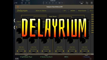 DELAYRIUM Multi Tap Delay - AUv3 - Demo for the iPad