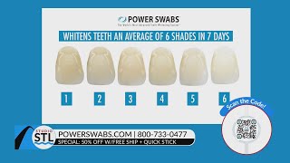 GET 50% OFF POWER SWABS WHITENING SYSTEM WITH FREE SHIPPING AND QUICK STICK