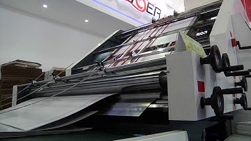 YB 1650HS Servo type laminating machine + Stacker