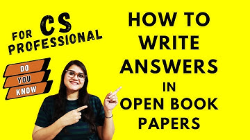 How to write answers in CS Professional Open Book Paper MDCS for June 2023 Attempt #csprofessional