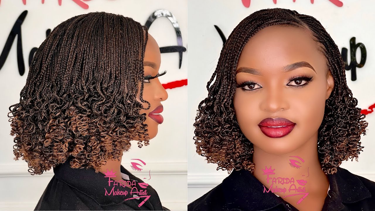  Try this method MICRO CURLY BRAIDS TUTORIAL | JINSI YA KUSUKA MICRO ...