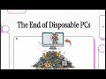 The End of Disposable PCs