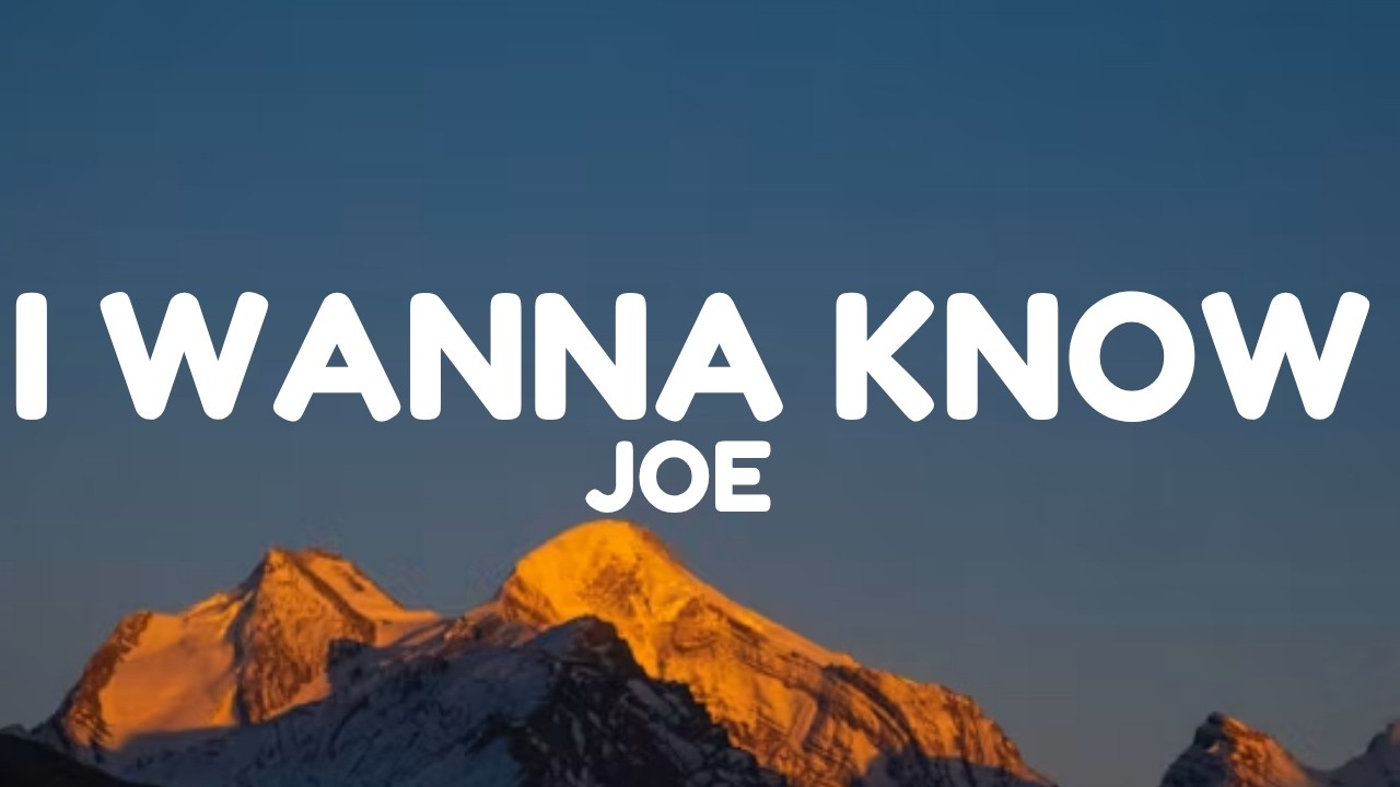 B-Hard – Come Take A Journey Thru Your Joe - I Wanna Know (Lyrics) - YouTube