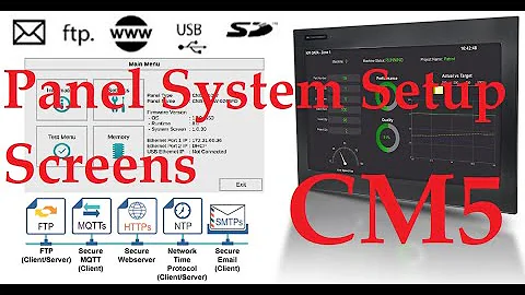 C-More CM5 HMI Series Panel System Setup Screens