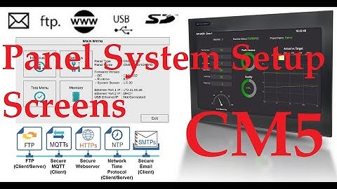 C-More CM5 HMI Series Panel System Setup Screens