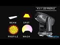 Acue Lighting Extreme 1200 Hybrid LED Moving Head demo video