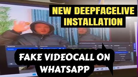 FAKE VIDEO CALL : install Deep live cam for fake video call  #fakevideocall #deepfacelive #roopcam