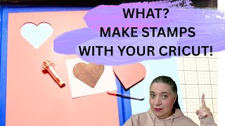 Making red rubber stamps with your Cricut