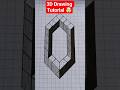 3d drawing tutorial #drawingtutorial #drawing #foryou #viralshorts #trendingshorts #shorts