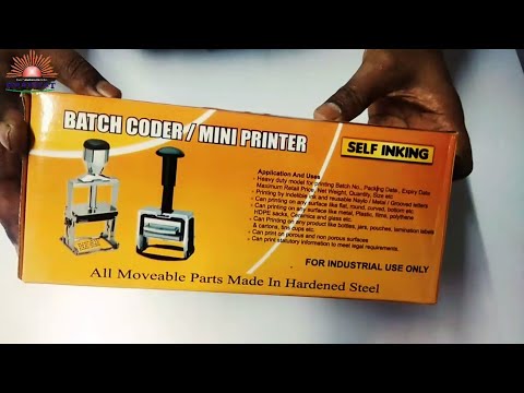 Manual Batch Code Printing Machine | प्रभात मॅन्युअल बॅच कोड प्रिंटिंग मशीन 08286147276 /09820721361