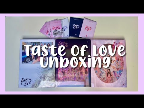 Unboxing Twice Taste Of Love Albums Holo Pre-Order Benefits!!