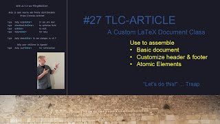 LaTeX document class tlc-article