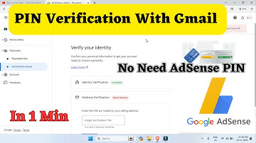 How to Verify Google AdSense PIN With - Email || AdSense PIN Not received || No Need AdSense PIN
