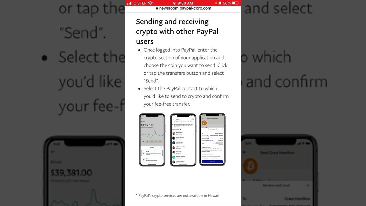 How to send crypto with PayPal? - YouTube