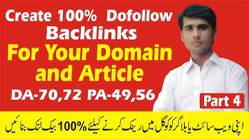 Create 100% Dofollow Backlinks from High Da70 plus for your blogger and website