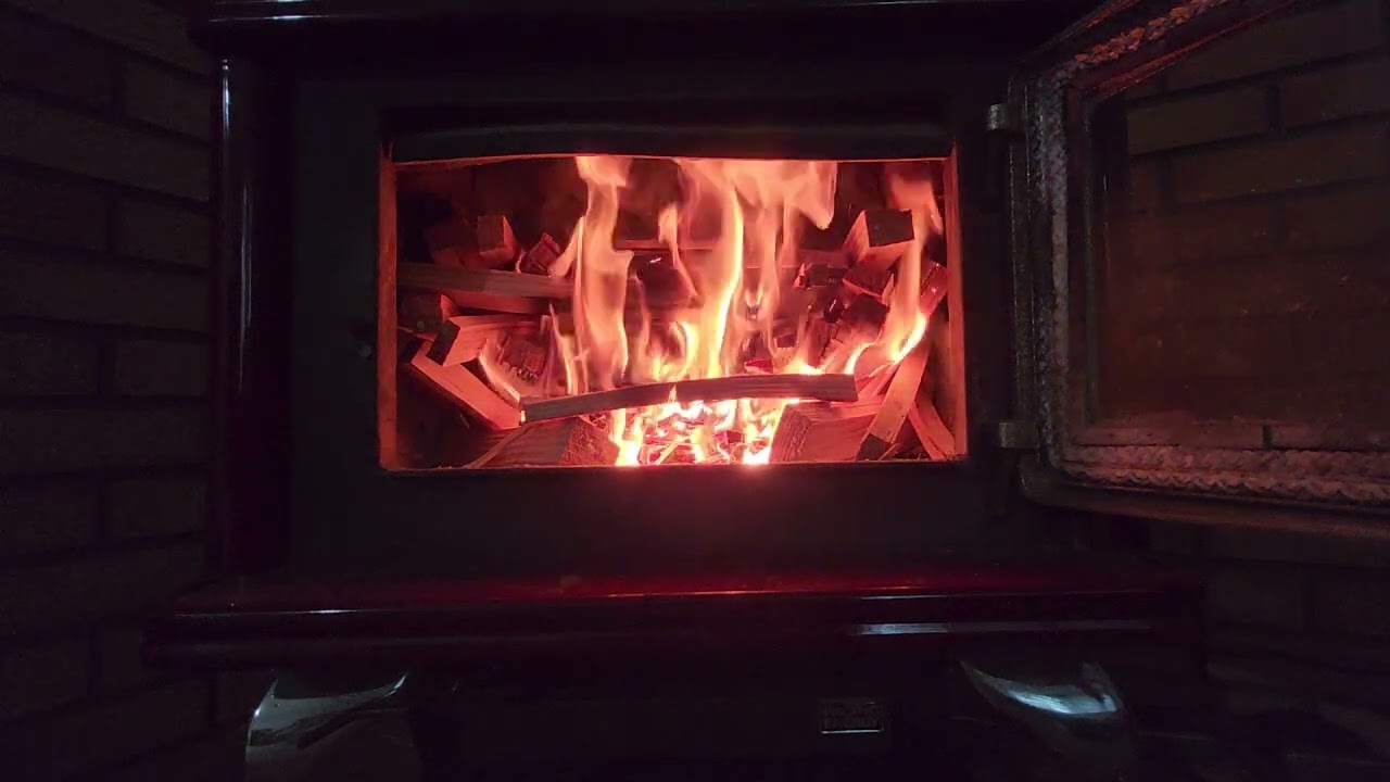 February woodstove in Canada on a cold Saturday morning 