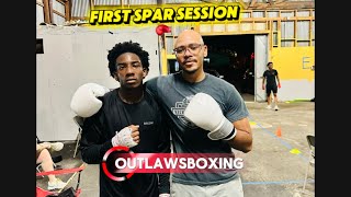 @Outlawsboxing My guy Colbi first time sparring. Did an amazing job. Representing the OBC. οΏΌ