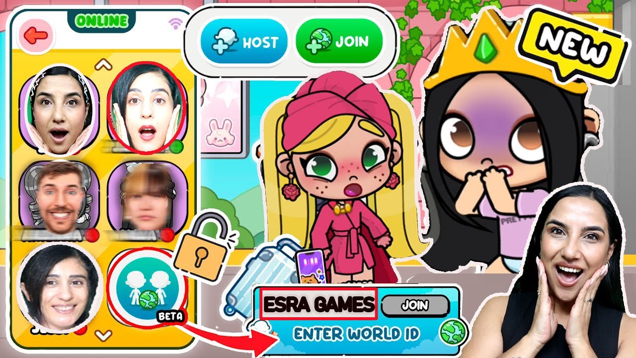 Avatar World Youtube Fenomenleri ile Online Oyun Oynadım Kimler Oyunda ? Seval Games