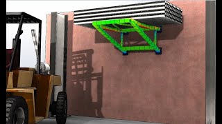 Solidworks Simulation-weldment frame example - Virtual wall_ Stress Analysis (English Untertitles)