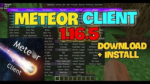 2Y2C | Hướng Dẫn Install Meteor Client 1.16.5 | Nguyên Sugi
