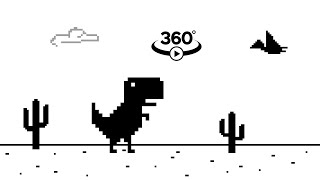 360° Google T-Rex game in VR - 4K Video screenshot 4
