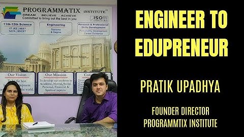 Interview with Edupreneur Mr. Pratik Upadhya from Programmtix Institute