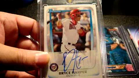2011 Bowman Jumbo & Hobby Box Break RECAP BRYCE HARPER HITS