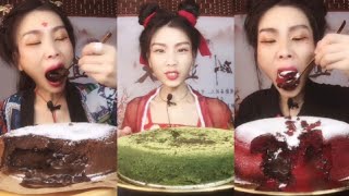 ASMR LAVA CAKE MUKBANG |  KWAI EATING SHOW| CHINESE DESSERT