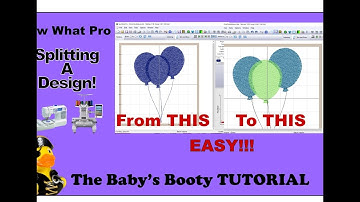 Sew What Pro Tutorial - Splitting Embroidery Designs EASY Step by Step
