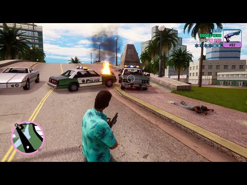 GTA Vice City - Gang Massacre + Six Star Escape - GTA Vice City - Gang Massacre + Six Star Escape