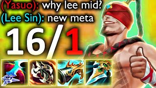 MID LEE SIN IS NEW META.. (20 KDA)