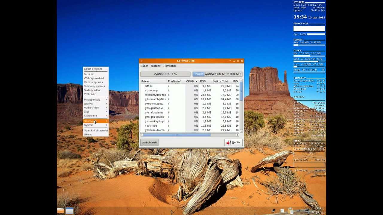 Debian 6 openbox conky tint2