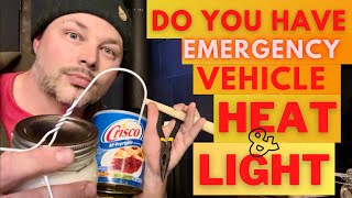 Emergency Heat And Light FOR VEHICLES | How To Heat Your Car | Car Survival Kit