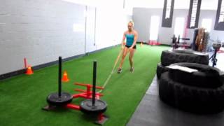 Prowler Row/Push Finisher w/Amy @ Powerhouse Training