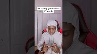 When you play games on your iPhone 6 😂