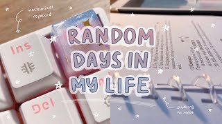 🗓 random days in my life: studying for nmat + lots of unboxing ✨