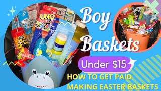 Easter Basket for Boys | Easter Basket Ideas under $15 | Packaging Easter Baskets to Sale | #Easter